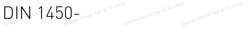 DIN 1450字体转换